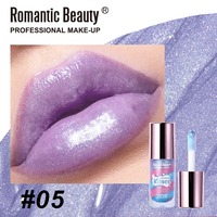 Gloss à lèvres qui adhère facilement aux lèvres, couleur longue tenue qui ne colle pas au gobelet, rouge à lèvres à paillettes fines pour le maquillage.