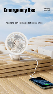 <span class=keywords><strong>พัดลม</strong></span>ขนาดเล็กแบบพับ<span class=keywords><strong>ได้</strong></span>พร้อมไฟ LED ชาร์จไฟได้สำหรับใช้ในบ้านรถเต็นท์กลางแจ้ง RV คลิปมินิแบบสั่นได้ - Product Image 4