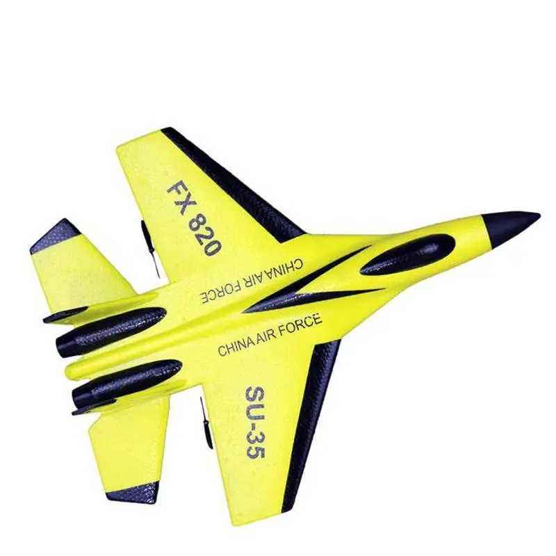 Amiqi Fx820 Coolerstuff Rc Glider Plane Toy Su35 Rc Airplane Toy 2.4G Fixed Wing Epp Foam Outdoor Remote Radio Control Toys Gift