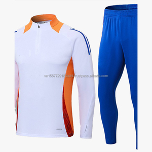 Conjunto de Pantalones Largos y Camiseta de Manga Larga con Media Cremallera, Estampado, Transpirable, de Secado Rápido, para Invierno, Estilo Jersey de Fútbol, con Cremallera Completa y Logotipo Personalizable - Product Image 6