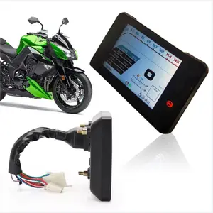 Alat ukur Digital sepeda motor, Speedometer, Tachometer pengukur bahan bakar Digital LCD multifungsi