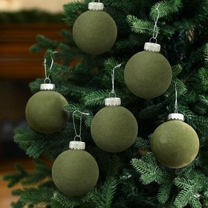 Flocked Hanging <strong>Xmas</strong> Decorations Velvet <strong>Large</strong> Luxury <strong>Baubles</strong> Supplies Christmas Ball Tree Ornaments for Wedding Party Home Decor - Product Image 3