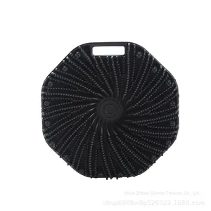 Cepillo de Baño de Silicona Multifacético Portátil y Montable en Pared Zhihan MKS1222, Cinturón Corporal Octogonal para Adultos - Product Image 6