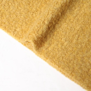 25 26new thiết kế nhà sản xuất giá rẻ giá chất lượng cao Ánh sáng màu vàng mềm mại cảm thấy lông cừu phong cách len pha trộn vải dệt kim cho phù hợp với áo khoác - Product Image 6