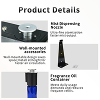 Diffuseur d'huiles essentielles électrique populaire de 1000 ml, application intelligente, fixation murale, conception sans eau, usage commercial et hôtelier, usage domestique