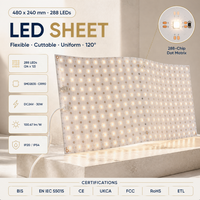 Panneau LED flexible professionnel à découpe fine pour éclairage de fond de téléviseur, de mur, de comptoir, de marbre de forme irrégulière, certifié ETL CE BIS