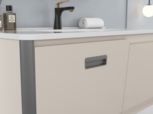 Nouveau design moderne contreplaqué éclairage <span class=keywords><strong>baignoire</strong></span> intelligent miroir armoire lavabo salle de bain coiffeuse lavabo - Product Image 6