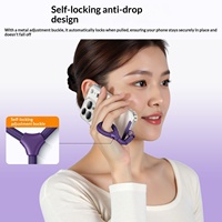 Cordon de téléphone portable anti-perte et antivol avec boucle double en forme de cœur, dragonne, anneau de doigt, chaîne pendentif et espaceur