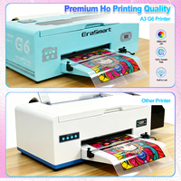 Erasmart superventas tamaño A3 DTF impresora de transferencia de calor para algodón y poliéster para camisetas sudaderas con capucha bolsas