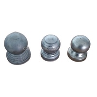 Capuchons de poteaux en acier galvanisé, capuchons décoratifs en acier pour clôtures, capuchons de boules en acier