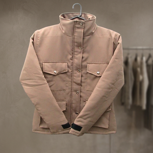 Blouson matelassé décontracté en velours côtelé brodé de haute qualité pour homme, tailles personnalisables, imperméable et respirant, style universitaire pour l'hiver - Product Image 2