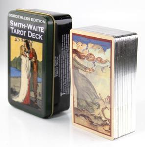 Chất lượng cao 78pcs vàng dập in ấn Tarot thẻ nhiều loại sáng bóng cạnh sắt hộp Oracle Hội Đồng Quản trị thẻ trò chơi với hướng dẫn sử dụng cuốn sách - Product Image 6