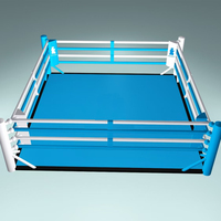 Anneau de boxe MMA pliable portable personnalisé, facile à assembler et à démonter