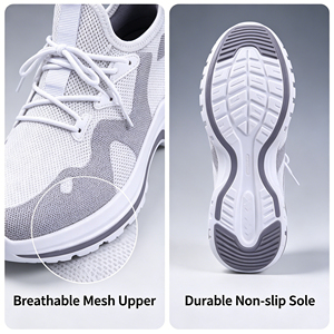 Scarpe Sportive da Donna per Camminata Lenta, Logo Personalizzato, Casual e alla <span class=keywords><strong>Moda</strong></span>, in Tessuto Fly Knit, Leggere, Suola Morbida, Comode e Traspiranti OEM/ODM - Product Image 5