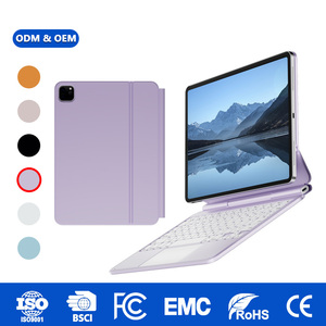 Clavier Folio Ultra-Mince en Aluminium avec Disposition UK pour iPad Air 13" M4 2026/M3 2025/M2 2024 et Pro 12.9" 2018-2022, Trackpad OEM - Product Image 2