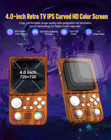 Nouvelle console de jeu portable WiFi 5G de haute qualité, écran 4 pouces, système EmuELEC open source 64 bits, mini arcade rétro portable double 3D