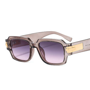 Nouvelles lunettes de soleil Street Shot, style personnalité, rétro littéraire, monture petite et moderne, lunettes carrées, lunettes de soleil <span class=keywords><strong>2022</strong></span> pour hommes et femmes - Product Image 6