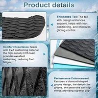 Tapis de traction pour planche de surf en EVA, grip de pont personnalisé OEM, découpe sur mesure, antidérapant pour SUP, longboard, shortboard, kiteboard, pour les magasins de surf