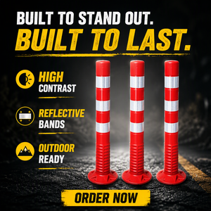 Waterproof PU Reflective Warning <strong>Bollard</strong> Flexible Parking Post - Product Image 2