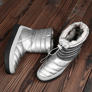 New Models Winter Wholesale Plus Size High Top Waterproof Fur <strong>Boot</strong> <strong>Woman</strong> Shoe Lady <strong>slip</strong> on Snow <strong>Boots</strong> Cheap Brand Ankle &amp; Bootie - Product Image 5