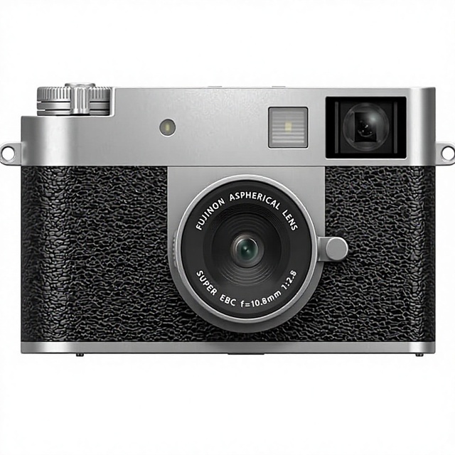 Fujifilm X Half Camera Silver 4K with 10.8mm Focal Length F/2.8-f/16 Aperture 53mm Filter Size Camera Body & Lens