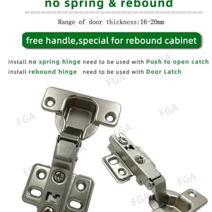 Bisagra de Acero de 35mm Moderna de Cierre Suave Sin Resorte, Sin Amortiguador, para Muebles, para Montaje en Puerta de Sala de Estar - Product Image 5