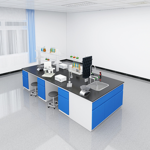 Tavolo da lavoro da laboratorio per attrezzature da laboratorio in acciaio ospedaliero da banco per laboratorio di chimica durevole - Product Image 6