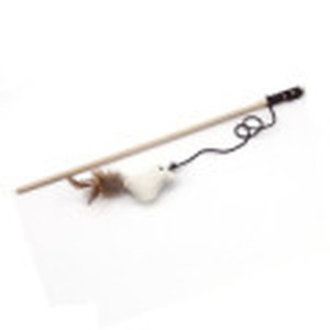 New Wooden Stick Cat Teaser Wand - <b>Mouse</b> Interactive Rod <b>Toy</b> with Pumpkin Charm - Product Image 2