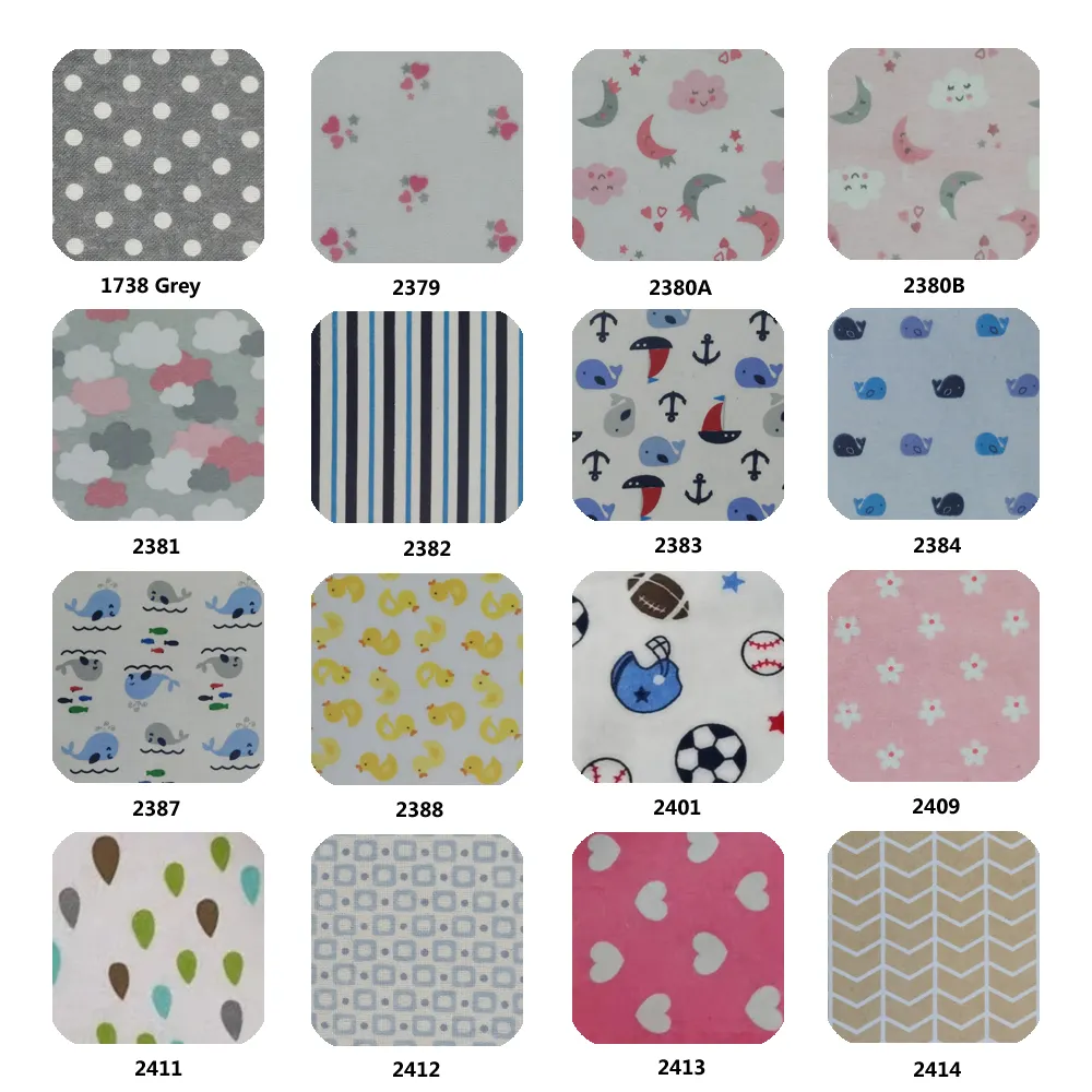 Murah Berbagai Warna Dicelup Kain Flanel Stock Banyak Mixed Fabric