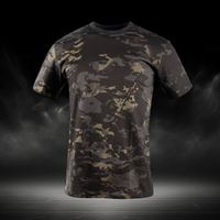 Hot Sale Heren Outdoor Tactische Shirts Korte Mouw Waterdicht Grijs T-Shirt Met Aangepaste Logo Geweven Stof Voor De Jacht Wandelen
