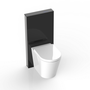 <span class=keywords><strong>Cisterna</strong></span> de Doble Descarga de Vidrio Negro de Lujo Estilo Británico para Inodoro de Pie - Product Image 3