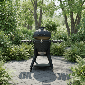 Barbecue Kamado Auplex en céramique de 15-23 pouces, modèle 2026, surface mate, cuisson au charbon, contrôle tactile de sécurité, céramique mate - Product Image 1
