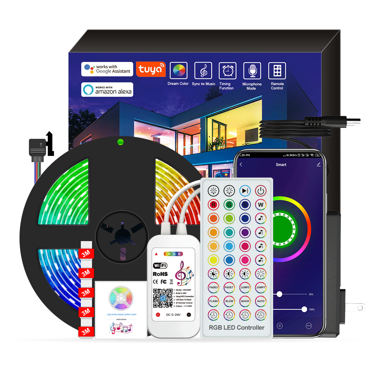Dream Color Sync to Music TimingFunction MicrophoneMode RemoteControl