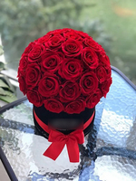 Nouveaux produits chauds naturels Saint Valentin assortis de fleurs conservées boîte-cadeau rose nouvelles idées de produits naturels