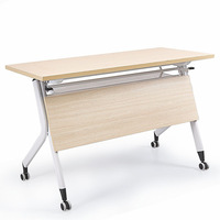 Bureau pliant Greatway avec roulettes, table de réunion, de formation et d'étude pliable pour le bureau