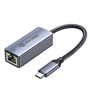 Syong 1พอร์ตอินพุต TYPE-C ฮับ: TYPE-C เอาต์พุต: RJ45 1000Mbps เข้ากันได้กับ Win8.1 Win8 Win10ระบบ32/64 <span class=keywords><strong>Mac</strong></span> OS10.9หรือหลังจากนั้น - Product Image 2