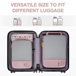 Fashion Large Foldable Travel <b>Storage</b> Bags 6 Pcs Set Premium Compression Packing Cubes for Luggage <b>Clothes</b> Organizer - Product Image 5