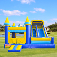 Château gonflable avec toboggan maison de rebond combo château gonflable