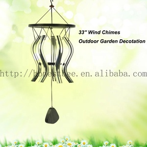 กระดิ่งลมในสวน33 "สีเงินอลูมิเนียมฝ้าโมบายกระดิ่งลมโรแมนติกพร้อมตะขอสำหรับตกแต่งบ้านลานบ้านกลางแจ้งในร่ม - Product Image 6