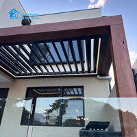 Pergola en aluminium sur mesure robuste Sweet Home avec LED, qualité supérieure, installation facile, design à lames orientables pour jardin et terrasse