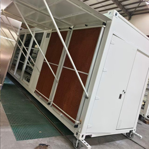 Container làm mát bằng không khí Drolin Box 20ft dành cho khai thác tiền điện tử với công suất 168 S19 ASIC, 650kW, cơ sở hạ tầng trang trại <span class=keywords><strong>Bitcoin</strong></span> - Product Image 1