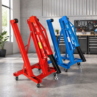 Grue d'atelier hydraulique pliable portable de haute qualité, grue pliante pour moteur, grue mobile mini manuelle de 2 tonnes