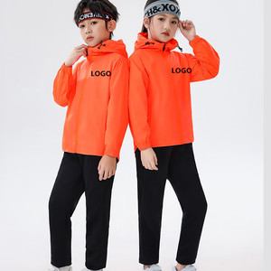 Kinder Erwachsene Fußball Regen jacke Grün Kinder Wasserdichte Wind jacke Laufen Radfahren Golf Wander ausrüstung Kapuze Leichter Trainings anzug - Product Image 3