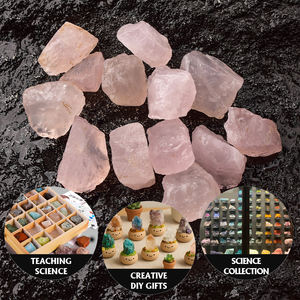 حجر الحب الشفاف المصقول من الكوارتز الوردي الشفاف للشفاء والديكور - Product Image 5