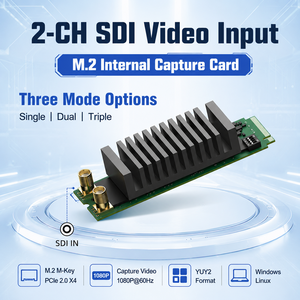 M.2 PCIe Dual-Channel SDI Video-Capture-Karte 2 CH SDI-Eingang 1080P 60Hz 20Gbps Internes Grabber-Board GS2971 für PC <span class=keywords><strong>Linux</strong></span> - Product Image 5