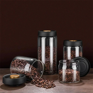 <span class=keywords><strong>Barattoli</strong></span> <span class=keywords><strong>di</strong></span> stoccaggio in grani <span class=keywords><strong>di</strong></span> caffè moderni in <span class=keywords><strong>vetro</strong></span> trasparente <span class=keywords><strong>sottovuoto</strong></span> serbatoio a prova <span class=keywords><strong>di</strong></span> umidità contenitore ermetico <span class=keywords><strong>di</strong></span> estrazione dell'aria cucina - Product Image 5