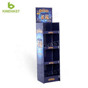 Toko Makanan kustom bergelombang sisi ganda rak Supermarket Gondola biskuit kue - Product Image 1