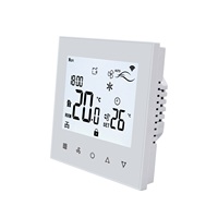 Termostato Inteligente FCU Táctil Programable OEM de Fábrica, Termostato de Habitación Modbus, Termostato de Ventiloconvector con Ventilador de 3 Velocidades, Termostato HVAC