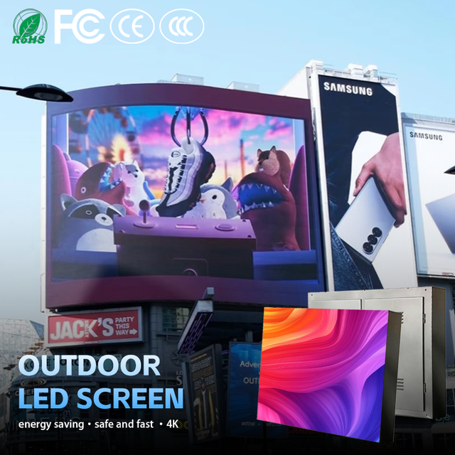 Durable IP65 P5 P6 P8 Outdoor LED Display Long Service Life LED Advertising Screen