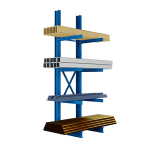 Industrial Steel Shelving Cantilever Rack Single/double Sided Shelves For Tubes/pipes Heavy Duty Customized Cantilever Storage